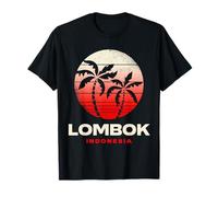 Vêtements rétro Lombok Indonesia pour Coucher de Soleil T-Shirt