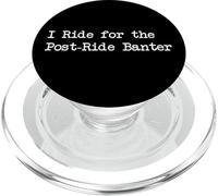 Vêtements Riding for the Post-Ride Banter Funny Cycling Quotes PopSockets PopGrip pour MagSafe