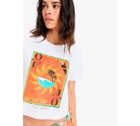 Vêtements Roxy Atlas Oceanregular Crop ERJZT05921 pour Femme S Blanc