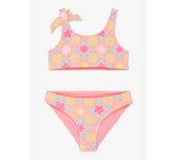 Roxy - Kid's Check TW Bralette ST - Bikini - 2 Years - plumeria hippie hour diagonal