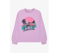 Roxy - Polaire en coton - Eastside Midweight Rg Crew Crocus Petal en Coton - Taille Enfant 10 ans - Violet Violet 10 ans