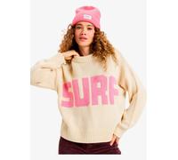 Roxy - Pull tricoté - Exploring Heart Parchment pour Femme - Taille XS - Beige Beige XS