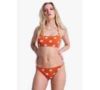 Roxy - Bas de bikini - Hazy Days Moderate Ginger Spice Flores pour Femme en Nylon - Taille XS - Orange Orange XS