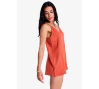 Roxy Nazare Surf Spot Sleeveless Romper Orange L Femme