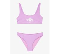Roxy - Kid's Solid Active RG Bralette Set - Bikini - 10 Years - crocus petal