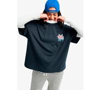 Roxy - T-shirt Talloversize Washed Femme Anthracite Taille M