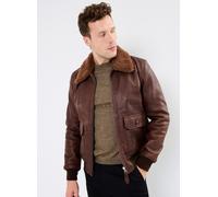 Vêtements Schott Blouson Aviateur Avec Col En Peau De Mouton Schott pour Accessoires XL Marron