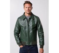 Vêtements Schott Blouson Casual Zippe Avec Rib Schott LC5100RIB pour Homme L Vert