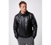 Vêtements Schott Blouson Casual Zippe Avec Rib Schott LC5100RIB pour Homme M Noir