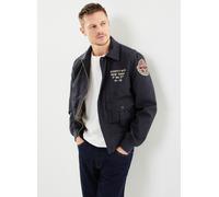 Vêtements Schott Blouson Pilote Zippe Brode Dos Schott. pour Homme M Bleu