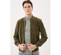 Vêtements Schott Bomber Casual Suede-LC300 pour Homme S Vert