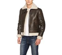 Schott Bombardier en mouton retourné Ref 25766 Marron