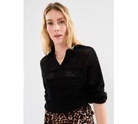 Vêtements Selected Femme Slffina Ls Collar Knit pour Accessoires S Noir