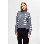 Vêtements Selected Femme SLFKAMMA LS KNIT ROLL NECK NOOS pour Accessoires L Gris