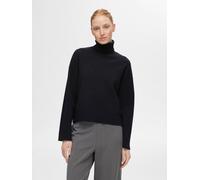 Vêtements Selected Femme SLFKAMMA LS KNIT ROLL NECK NOOS pour Femme M Noir