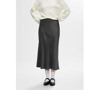 SELECTED FEMME Slflena Hw Midi Skirt Noos Jupe, Ash volcanique, 40