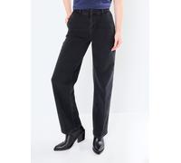Vêtements Selected Femme SLFMELLIE MW WIDE JEANS pour Accessoires 27 X 32 Noir