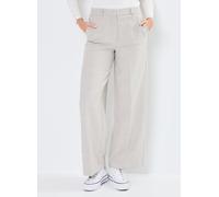 Vêtements Selected Femme SLFRITA-PAXA HW EXTRA WIDE PANT MEL pour Accessoires 36 Gris