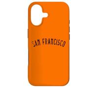Vêtements SF Vintage San Francisco à Texte Noir Vieilli Coque pour iPhone 17