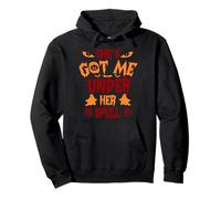 Vêtements She's Got Me Under Her Spell Happy Halloween Witch Sweat à Capuche