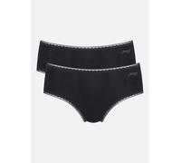 Lot de 2 slips midi Noir sloggi GO Midi C2P BLACK en coton Noir XS