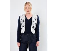 Vêtements Stella Forest GILET BRODE CALLIOPEE pour Femme 2 Blanc