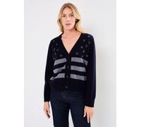 Vêtements Stella Forest GILET RAYE BRODE LILOU pour 2 Bleu