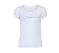 Vetements: T-Shirt Babolat Exercise Blanc Femme-Taille-Xxl Argenté