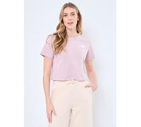 The North Face NF0A87U40SO W Simple Dome Cropped Slim Tee T-Shirt Femme Metal Pink Taille XL