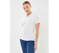 Vêtements Tommy Hilfiger 1985 Slim Pique Polo WW0WW42047 pour Accessoires M Blanc