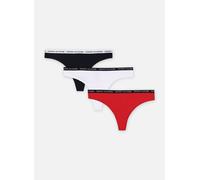 Tommy Hilfiger Underwear String En Coton 3 Paires XS White / Black