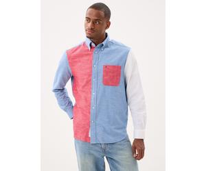 Vêtements Tommy Hilfiger Chambray Blocking Cl MW0MW42461 pour Homme S Multicolore
