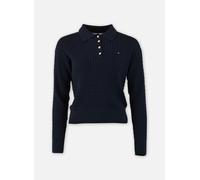 Vêtements Tommy Hilfiger Co Cable Fine Gg Rlx WW0WW48475 pour Femme XS Bleu