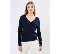 Vêtements Tommy Hilfiger Co Cable Fine Gg V-N WW0WW44987 pour Accessoires M Bleu