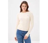 Tommy Hilfiger Cable Knit Crew Neck Jumper Calico Taille: M | Pulls Outlet | Femme