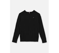 Vêtements Tommy Hilfiger Cotton Cable Sweater KB0KB09753 pour Enfant 16A Noir