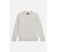 Vêtements Tommy Hilfiger Cotton Cable Sweater KB0KB09753 pour Enfant 8A Gris