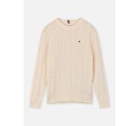 Vêtements Tommy Hilfiger Cotton Cable Sweater pour Enfant 12A Blanc