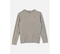 Vêtements Tommy Hilfiger Cotton Cable Sweater pour Enfant 14A Gris