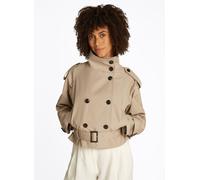 Vêtements Tommy Hilfiger Cotton Crop Trench WW0WW43933 pour Accessoires 42 Beige