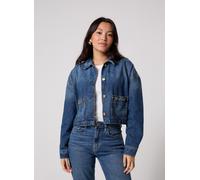 Vêtements Tommy Hilfiger Cropped Jacket Cam Mid pour Femme S Bleu