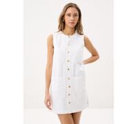 Vêtements Tommy Hilfiger Dnm Clr Sl Mini Dres WW0WW48584 pour Femme 40 Blanc