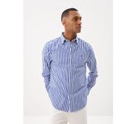 Tommy Hilfiger Chemise Flex Poplin Classic MW0MW42440, manches courtes bleu (Wedge Blue/Stripe) M