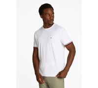 Vêtements Tommy Hilfiger Global Stripe Cuff T MW0MW38630 pour Homme L Blanc
