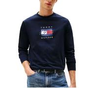 Vêtements Tommy Hilfiger Modèle Linear Flag Graphic Ls T - Coleur Bleu 8