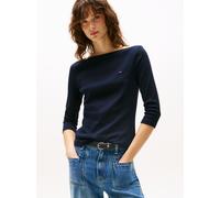 Tommy Hilfiger T-Shirt Manches Longues Femme New Cody Slim Col Bateau, Bleu (Nos Desert Sky), XL