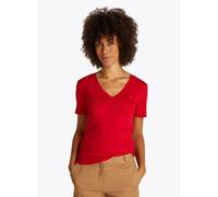 Vêtements Tommy Hilfiger New Slim Cody V-Neck WW0WW40584 pour Femme S Rouge