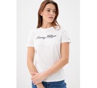 Tommy Hilfiger T-shirt Script manches courtes Blanc Femme XL