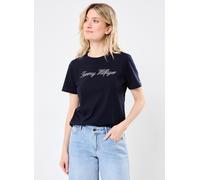 Tommy Hilfiger Script Short Sleeve T-shirt Bleu S Femme