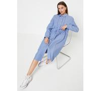 Vêtements Tommy Hilfiger Org Co Stripe Midi Shirt-Dress pour Femme 42 Bleu